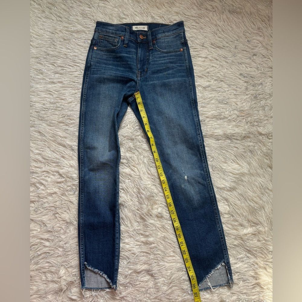 Madewell Dark Wash Blue Women’s 10” High Rise Skinny Jeans Size 25 - Picture 11 of 13
